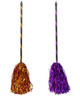 Witch Broom 32in Kids Plastic 